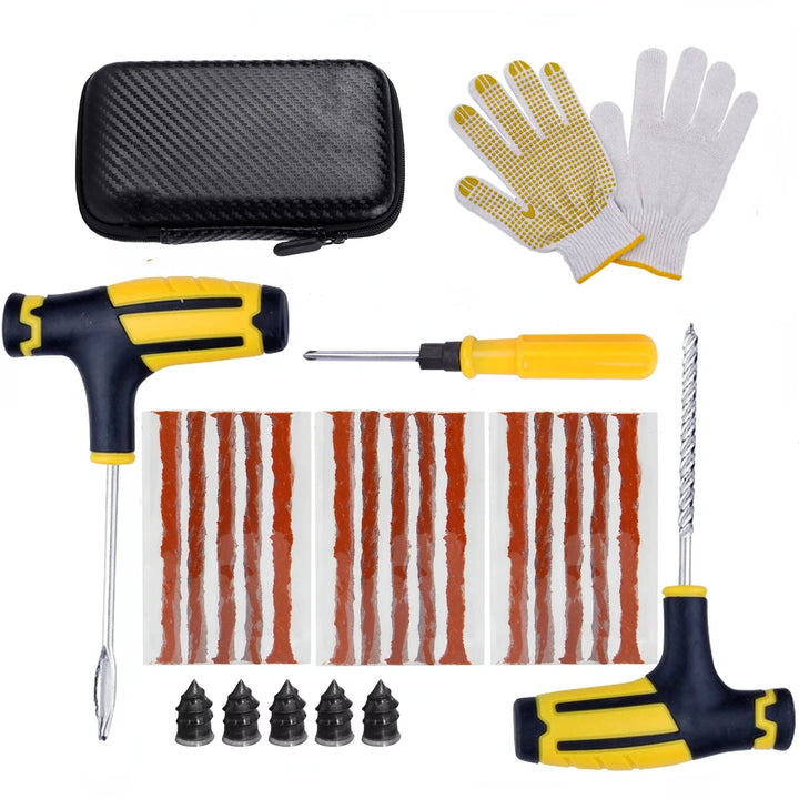 New Car Tire Repair Kit Puncture Plug Tools Tyre Puncture Emergency for Tire Strips Stirring Glue Repair Tool Kit Car Accessorie