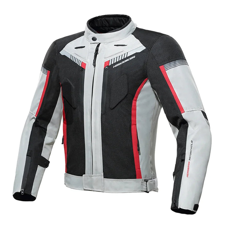 Men Motorcycle Jacket Waterproof Four Season Motorbike Overcoat Pants Reflective Riding Jackets Windproof Suits Removable Lining