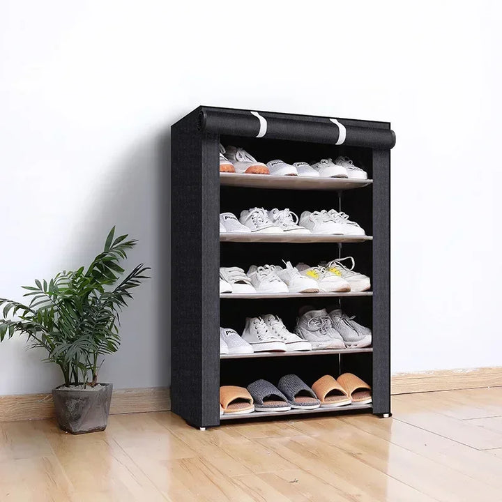 Dustproof Shoe Storage Rack Organizer Multilayer Nonwoven Shoes Storage Cabinet Home Hallway Space-saving Cabinets Shoe Shelf