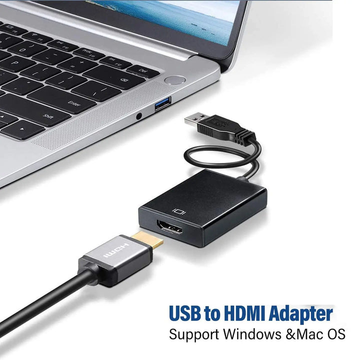 USB 3.0 to HDMI Adapter 1080P USB 2.0 to HDMI-Compatible Converter External Video Card For PC Laptop HDTV