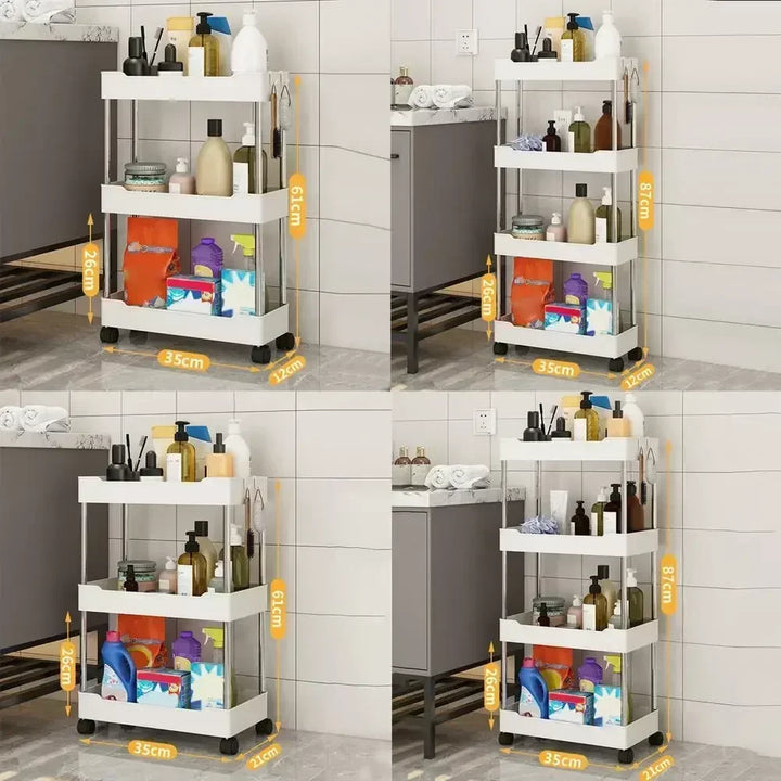 Multifunctional Kitchen Organizer Storage Cart