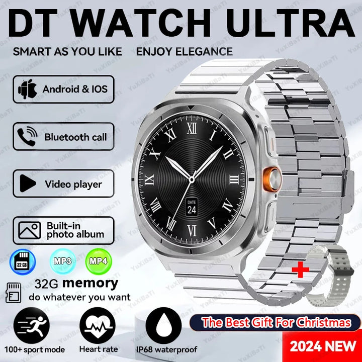 Ultra Smart Watch with 32GB Memory NFC Bluetooth Call IP68 Waterproof Outdoor Sports Watch