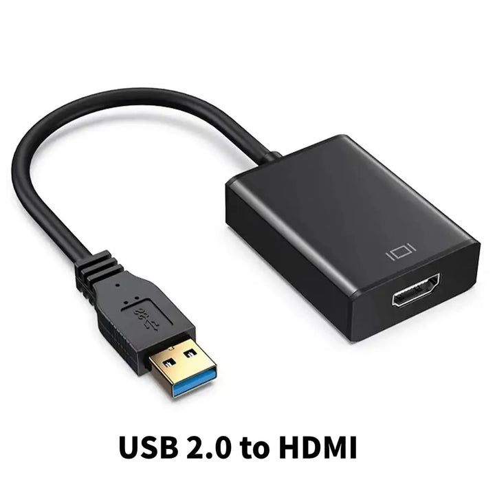 USB 3.0 to HDMI Adapter 1080P USB 2.0 to HDMI-Compatible Converter External Video Card For PC Laptop HDTV