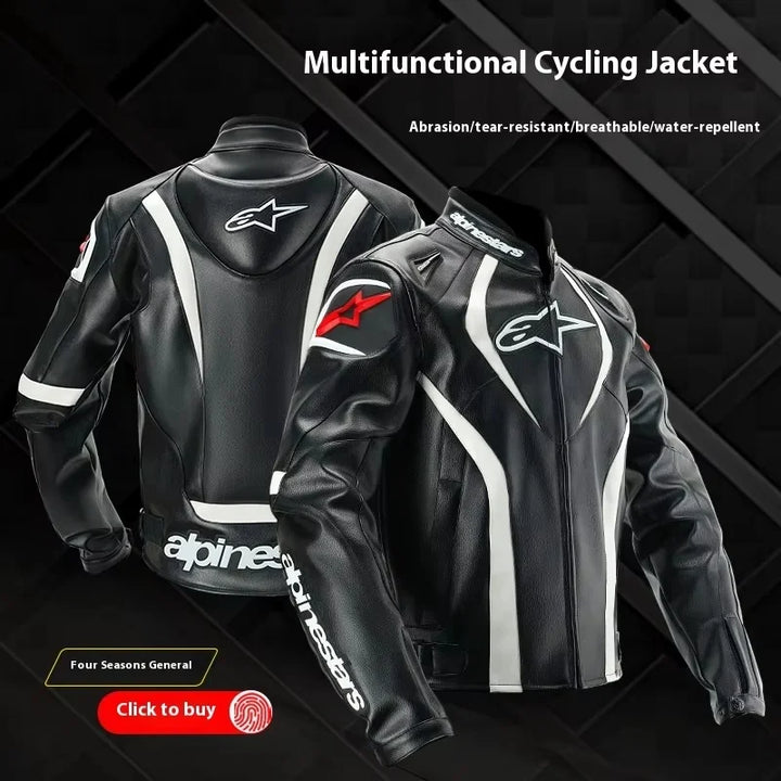 water resistant leather jacket for men and women