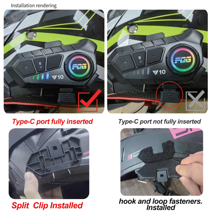 Waterproof Motorcycle MP3 Music Player Headset