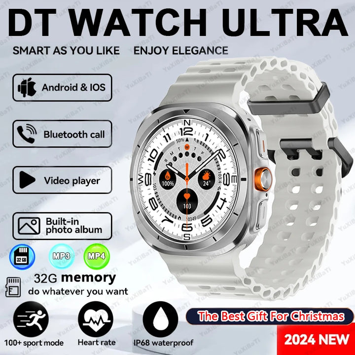 Ultra Smart Watch with 32GB Memory NFC Bluetooth Call IP68 Waterproof Outdoor Sports Watch