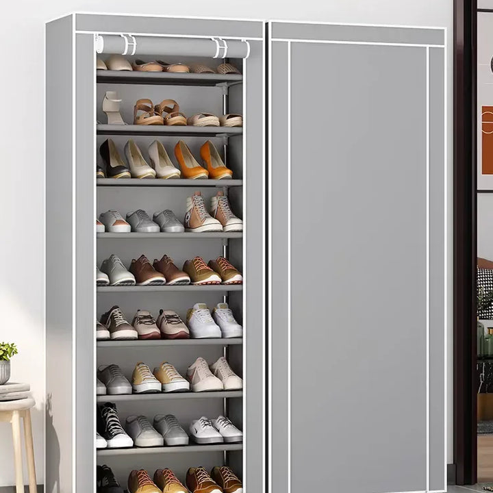 Dustproof Shoe Storage Rack Organizer Multilayer Nonwoven Shoes Storage Cabinet Home Hallway Space-saving Cabinets Shoe Shelf