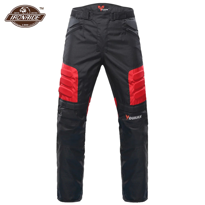 DUHAN Windproof Motocross Jacket Motorcycle Pants Men Motorcycle Jacket Wear-resistant Body Armor Moto Clothing For Winter